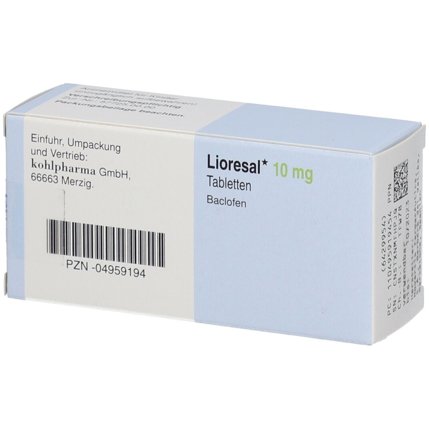 Lioresal 10 mg-tabletten