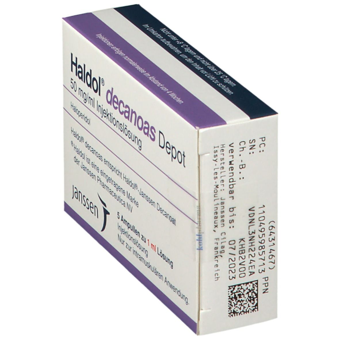 Haldol decanoas Depot 50 mg/ml Inj.-Lsg.i.e.Amp. 5x1 ml Injektionslösung