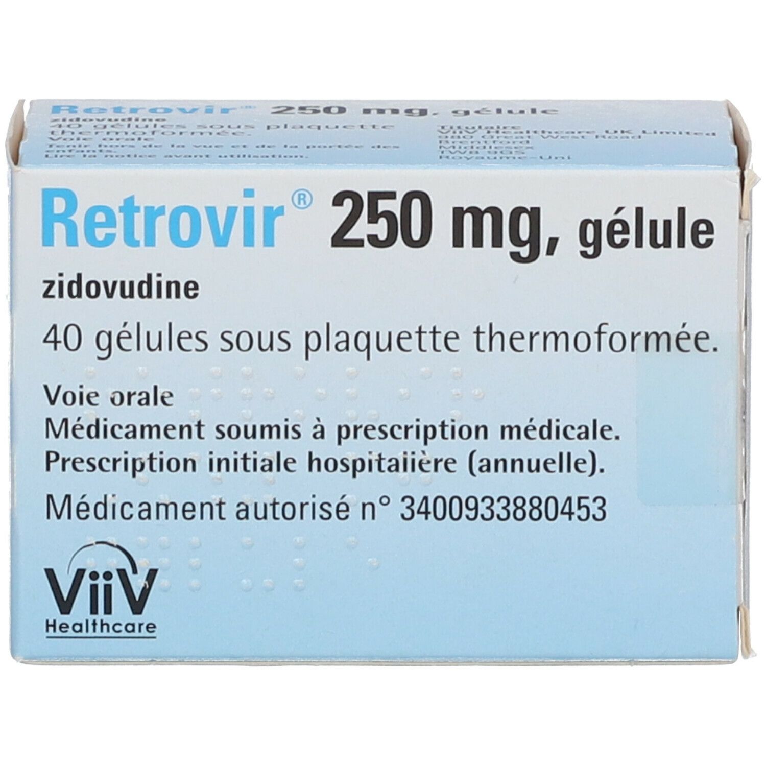Retrovir 250 mg
