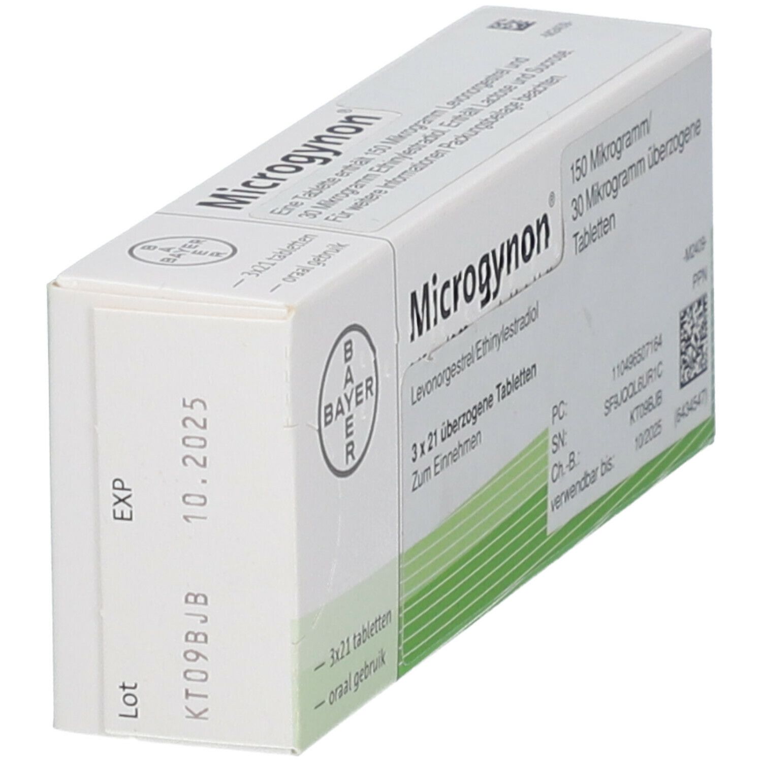 Microgynon 21 überzogene Tabletten 3x21 St Überzogene