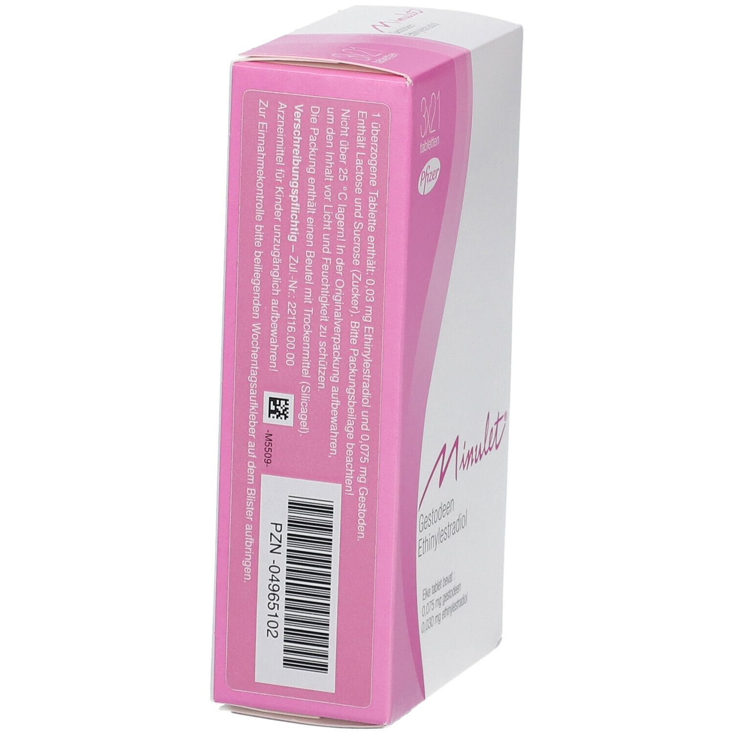 Minulet überzogene Tabletten 3x21 St Überzogene