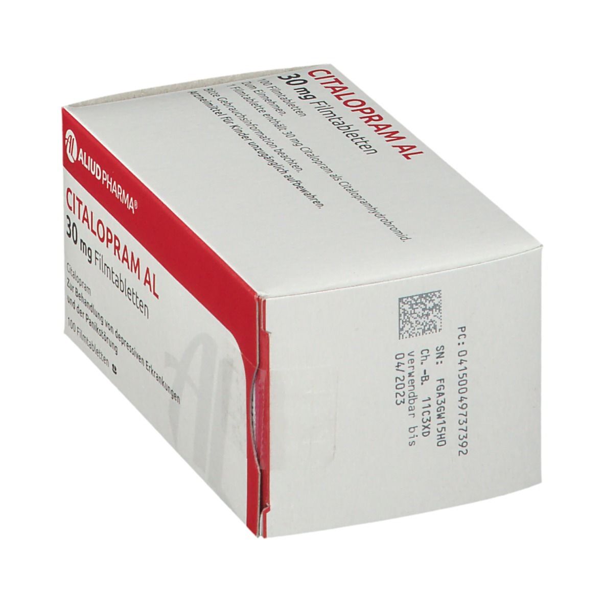 Citalopram AL 30 mg Filmtabletten 100 St