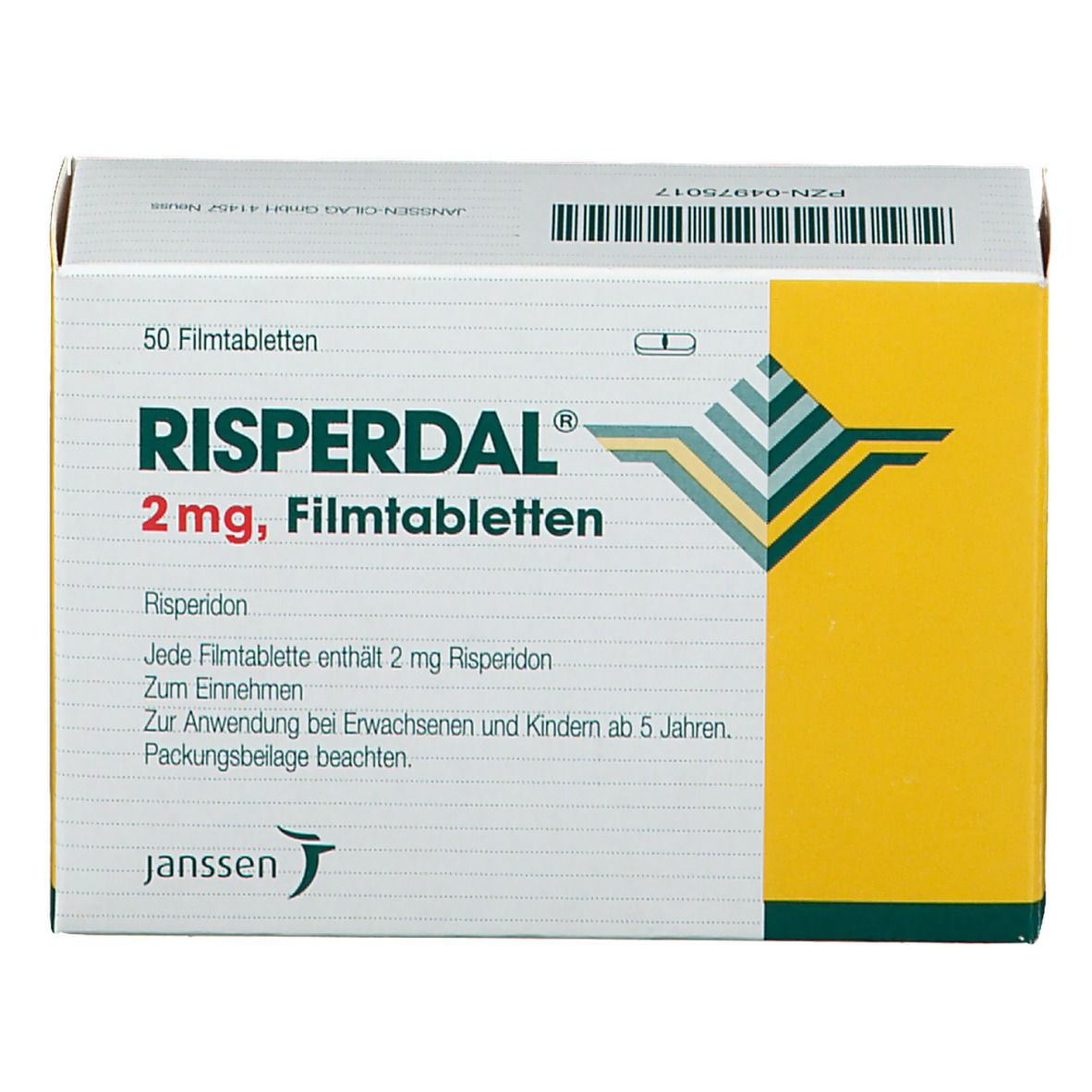 Risperdal 2 mg Filmtabl. 50 St mit dem E-Rezept kaufen - Shop Apotheke