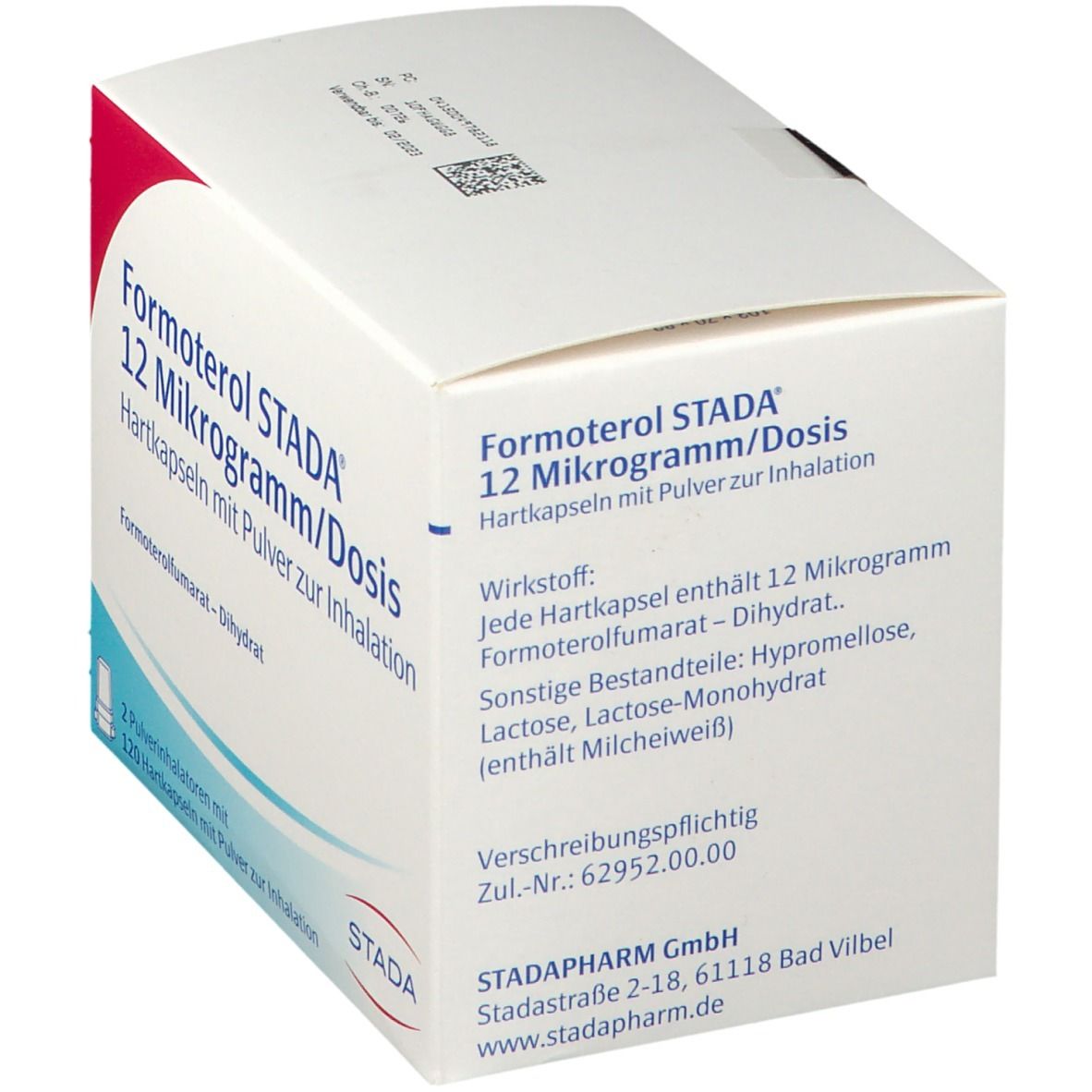 Formoterol Stada 12 Mikrogramm/Dos.Hkp.m.Plv.z.In. 2x60 St Hartkapseln mit Pulver zur Inhalation