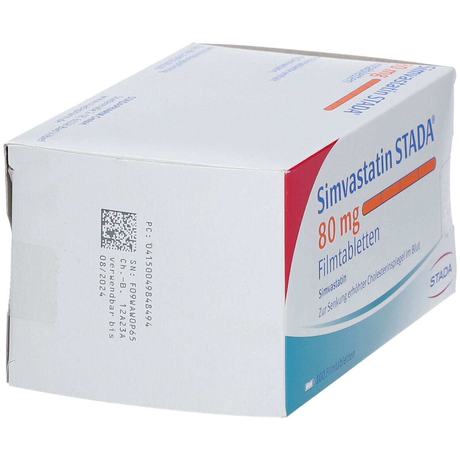 Simvastatin Stada 80 mg Filmtabletten 100 St