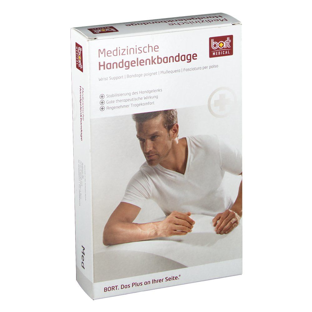 Handgelenkstütze mit Alu-Schiene und Band links Gr. M haut 1 St Bandage(s)