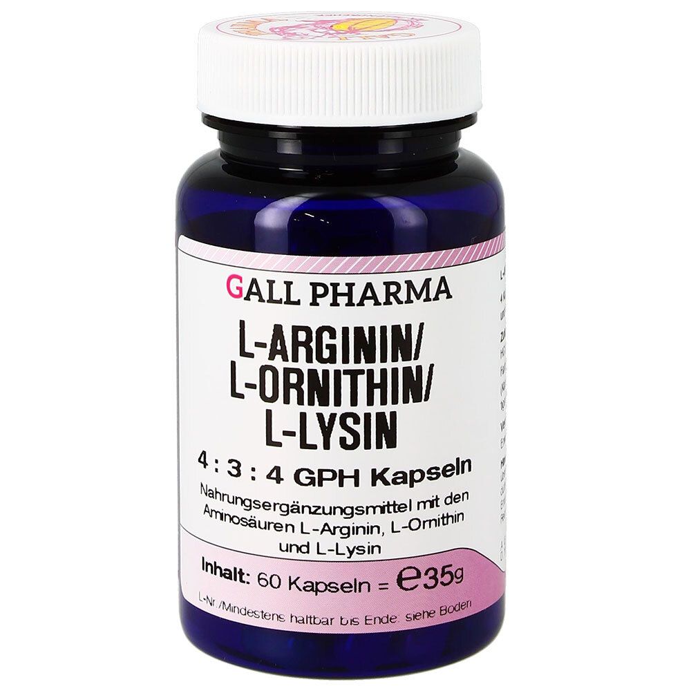 L-Arginin/L-Ornithin/L-Lysin 4:3:4 GPH Kapseln 60 St Kapseln