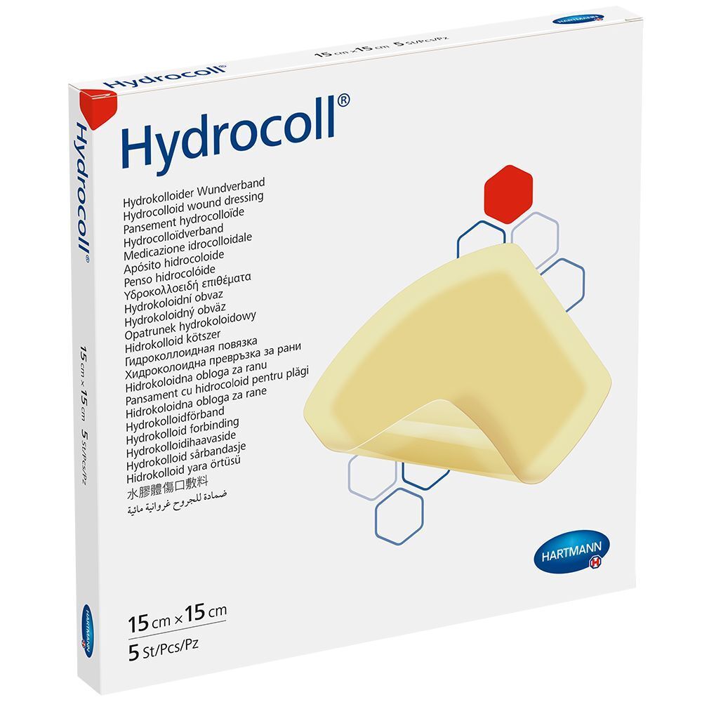 Hydrocoll® Wundverband steril 15 x 15 cm 5 St Kompressen