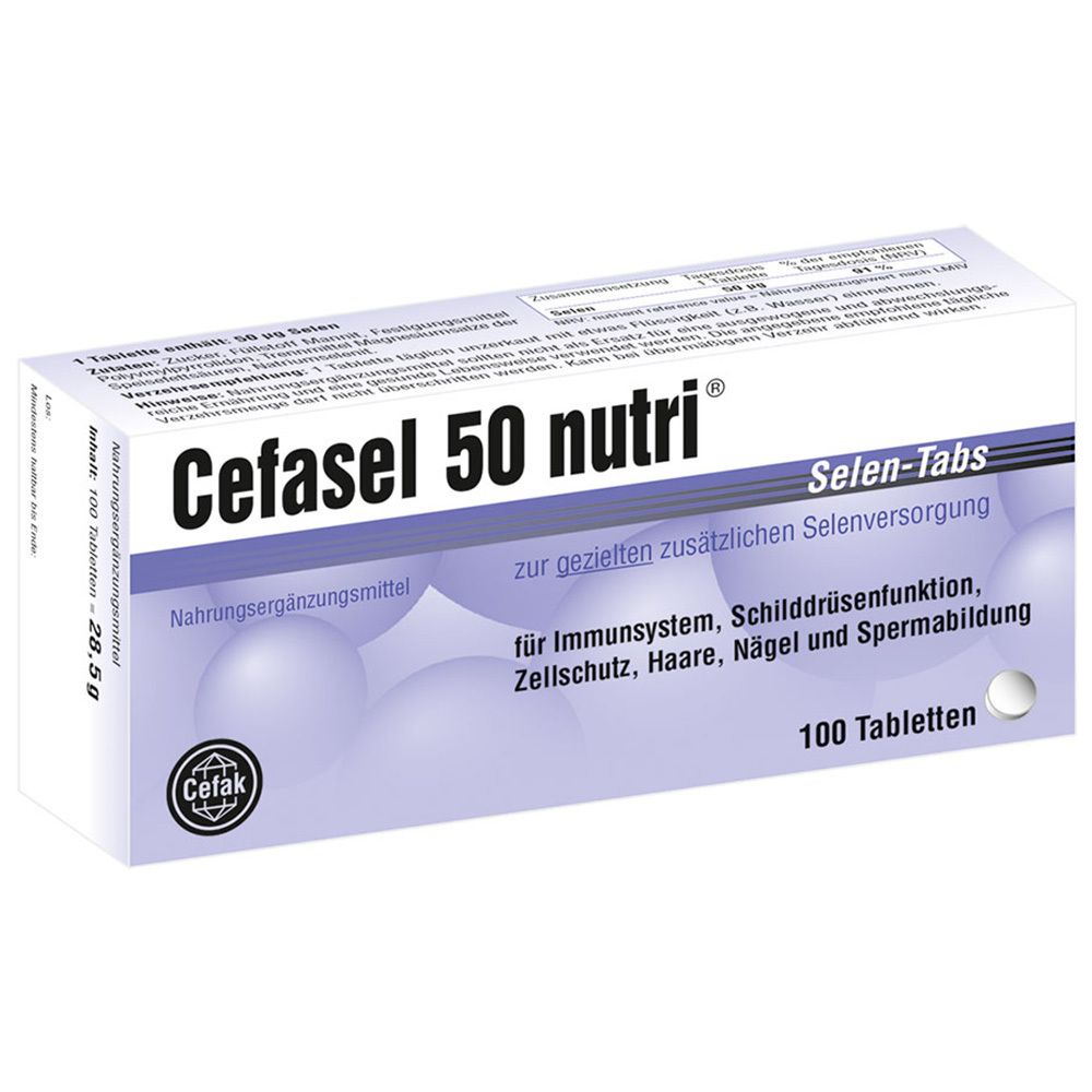 Cefasel 50 nutri® Selen-Tabs 100 St Tabletten