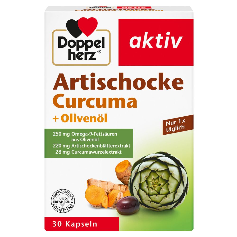 Artischocke + Olivenöl + Curcuma 30 St Kapseln