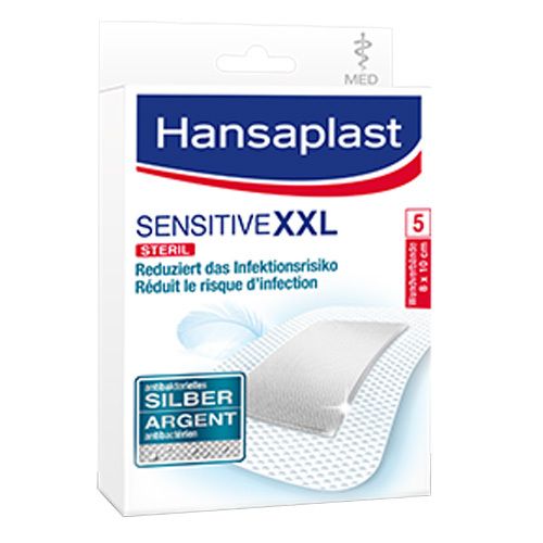 ® MED Sensitive Antibakteriell XXL 8 x 10 cm 5 St Pflaster