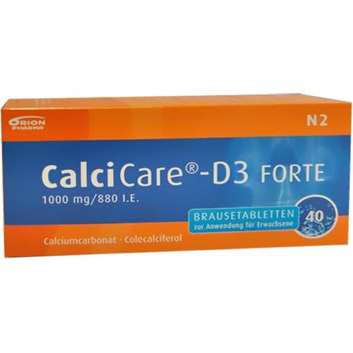 Calcicare D3 forte Brausetabletten 40 St Brausetabletten