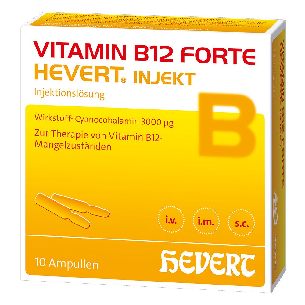Vitamin B 12 forte-Hevert injekt Ampullen 10X2 ml Ampullen