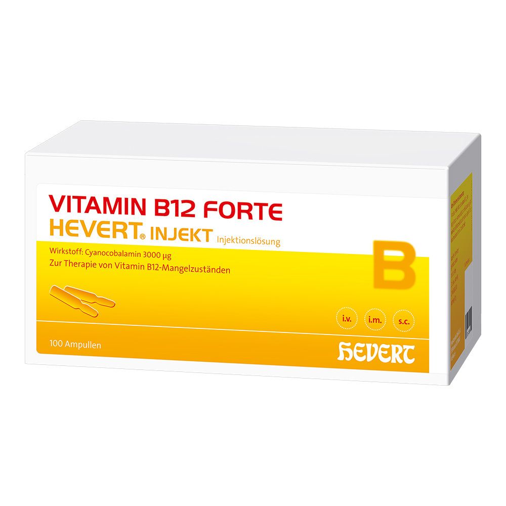 Vitamin B 12 forte-Hevert injekt Ampullen 100X2 ml Ampullen