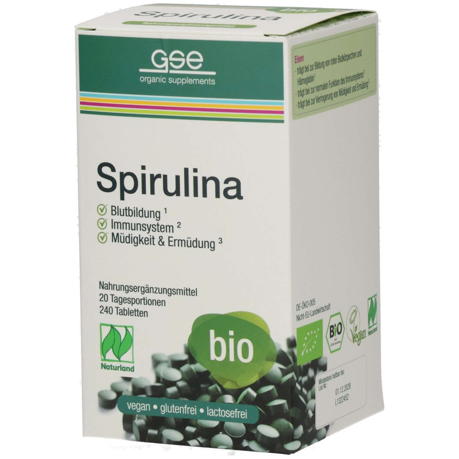 BIO Spirulina 240 St Tabletten