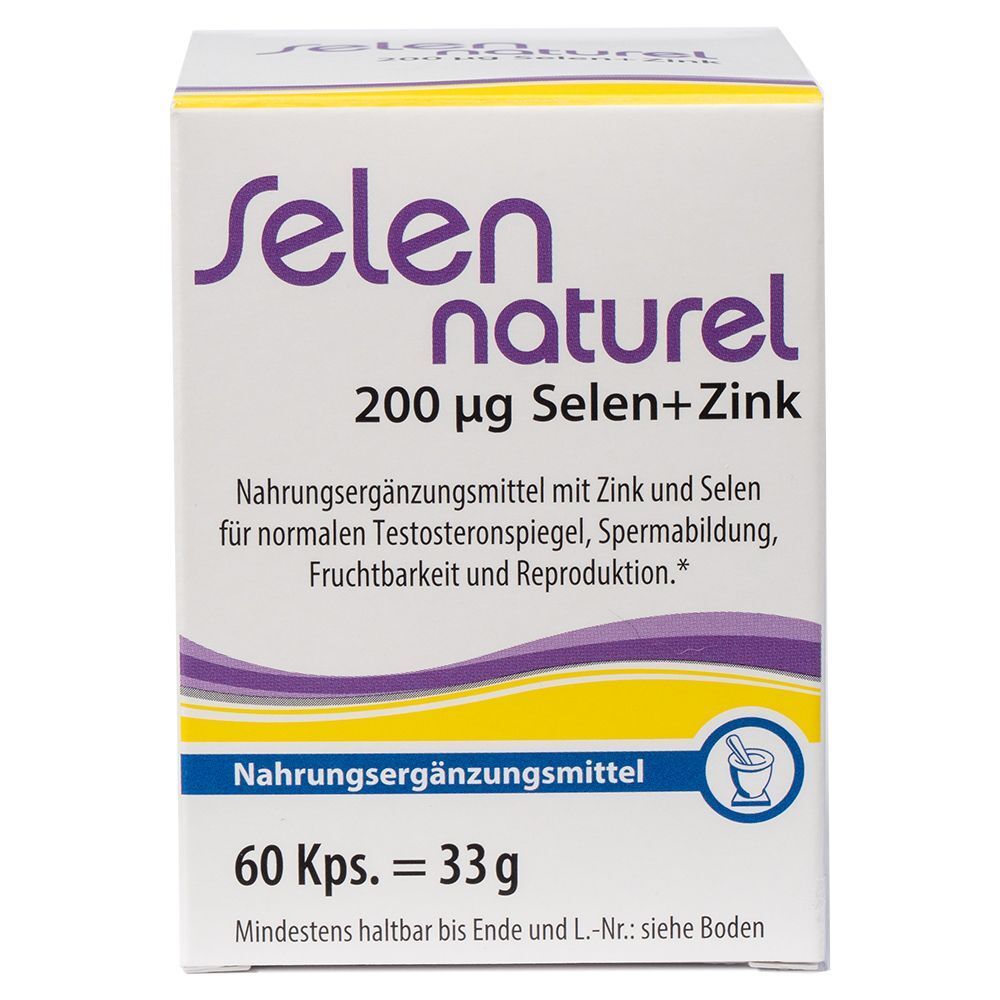 Selen naturel 200 µg + Zink 60 St Kapseln