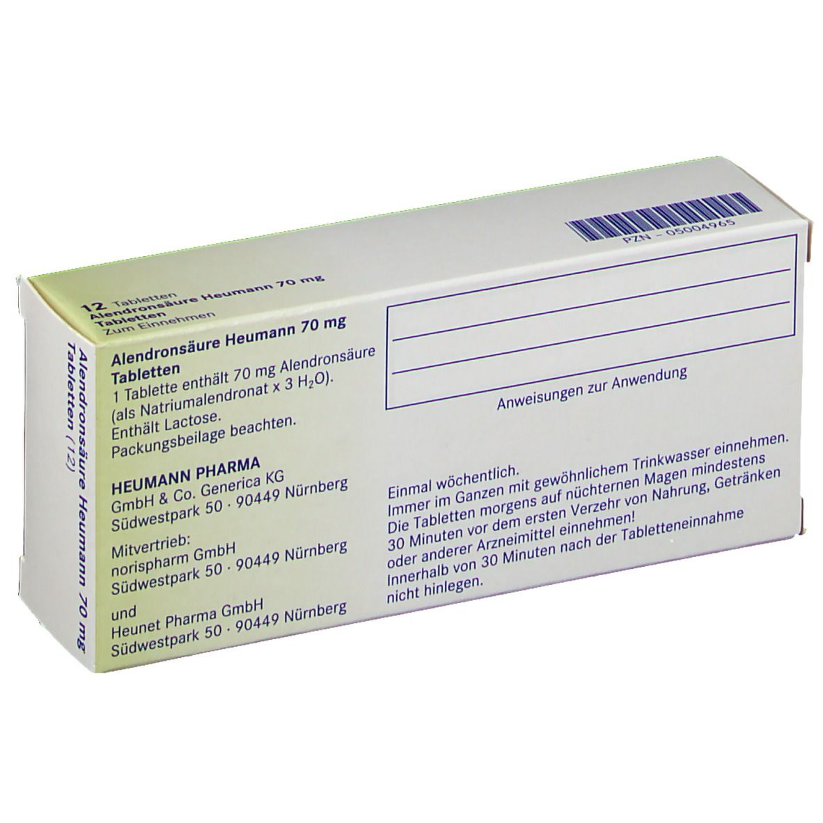 Alendronsäure Heumann 70 mg