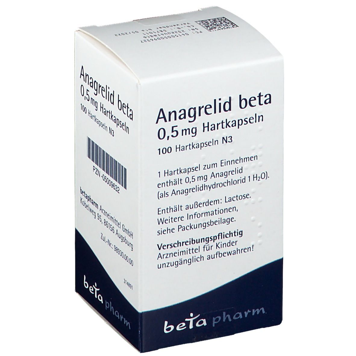 Anagrelid beta 0,5 mg