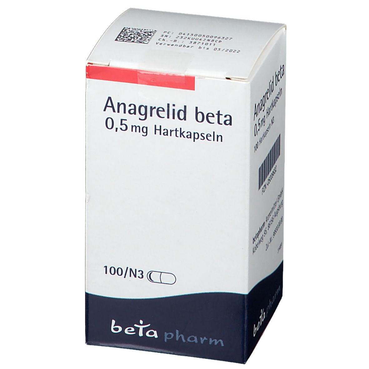 Anagrelid beta 0,5 mg