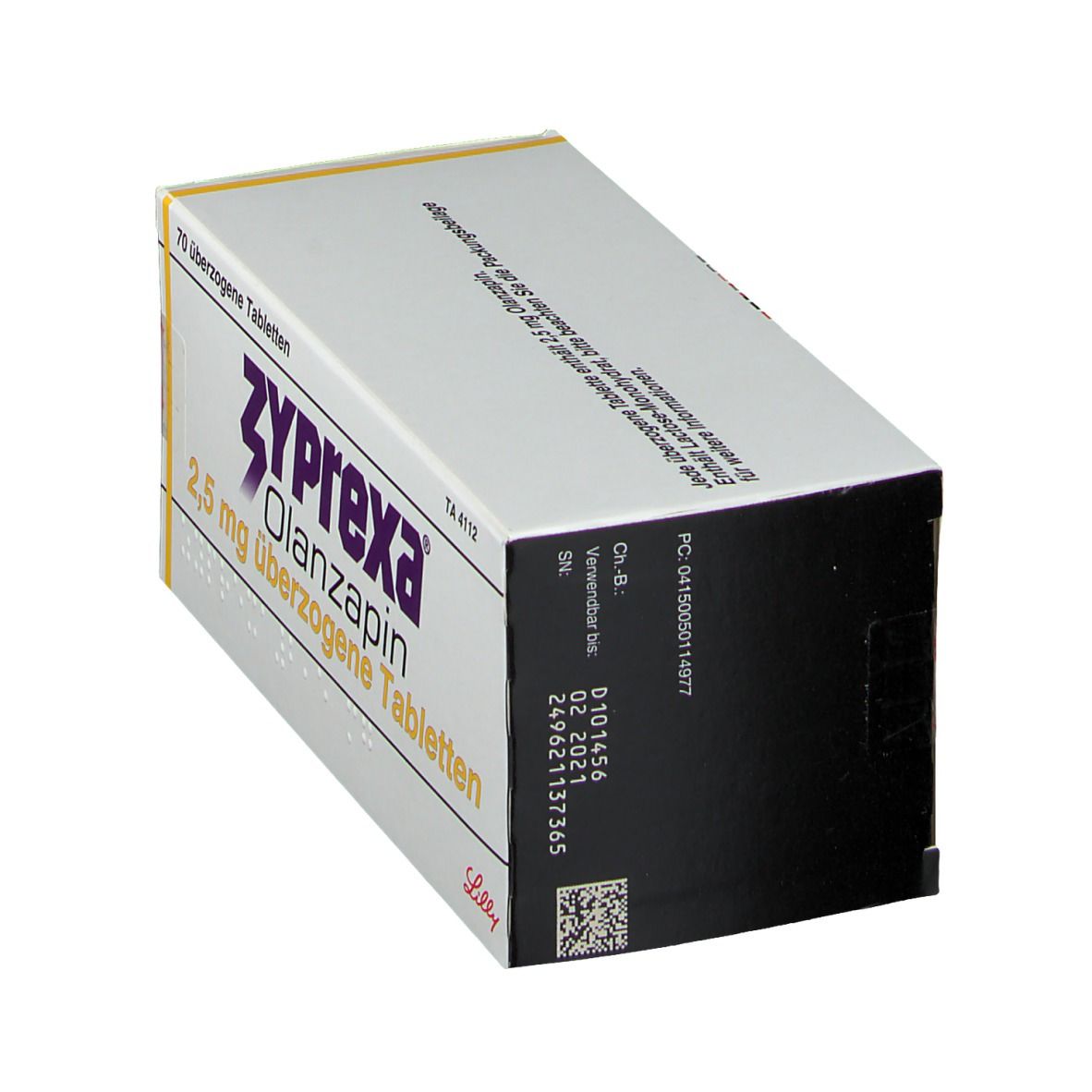 Zyprexa 2,5 mg überzogene Tabletten 70 St Überzogene