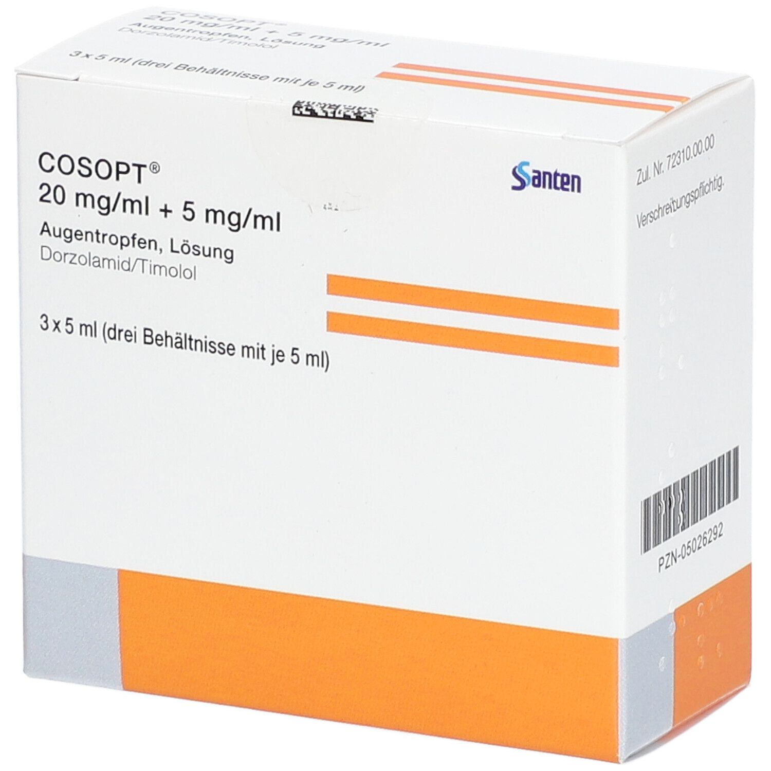 COSOPT 20 mg/ml + 5 mg/ml Augentropfen