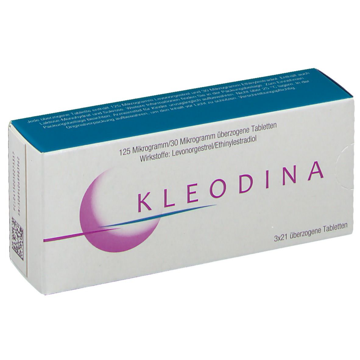 Kleodina 125 Mikrogramm/30 Mikrogramm üb.Tabl. 3x21 St Überzogene Tabletten