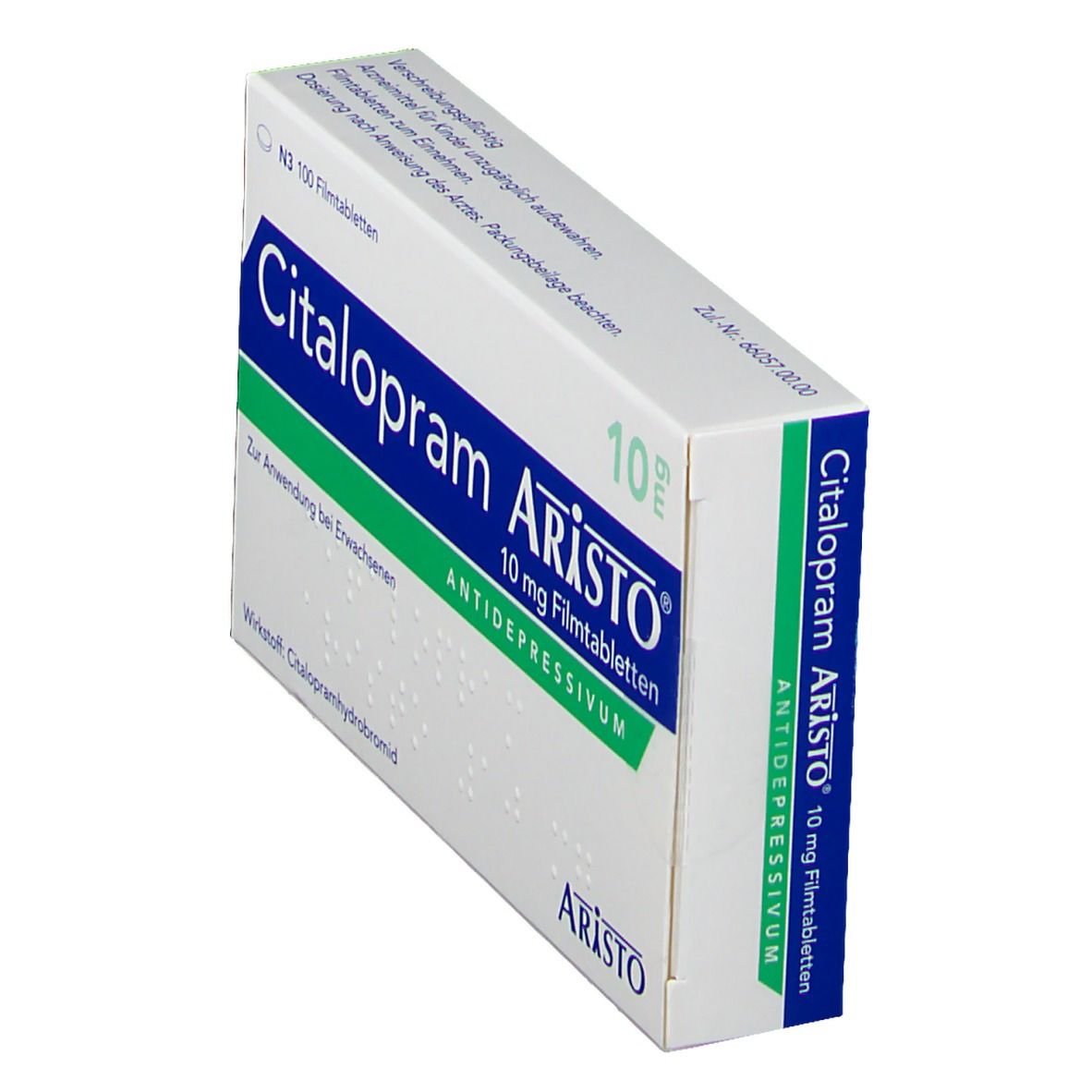 Citalopram Aristo 10 mg Filmtabletten 100 St