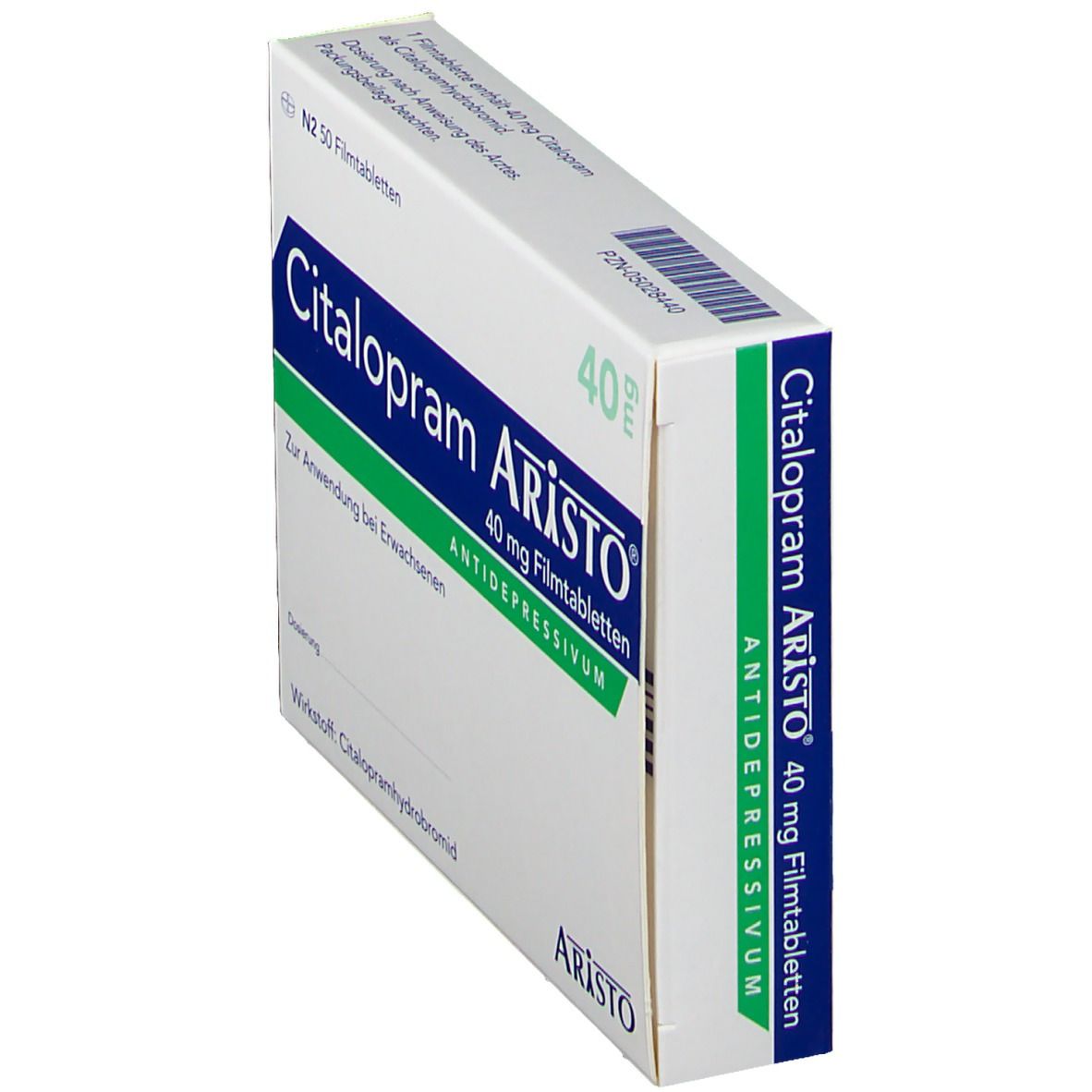 Citalopram Aristo® 40 mg 50 St mit dem E-Rezept kaufen - Shop Apotheke