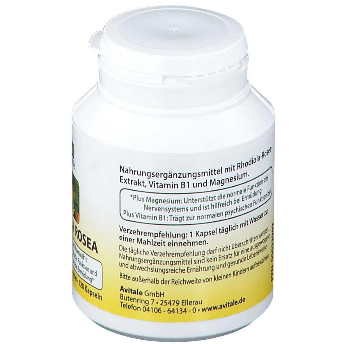 Rhodiola Rosea 200 mg Vegi Kapseln 120 St