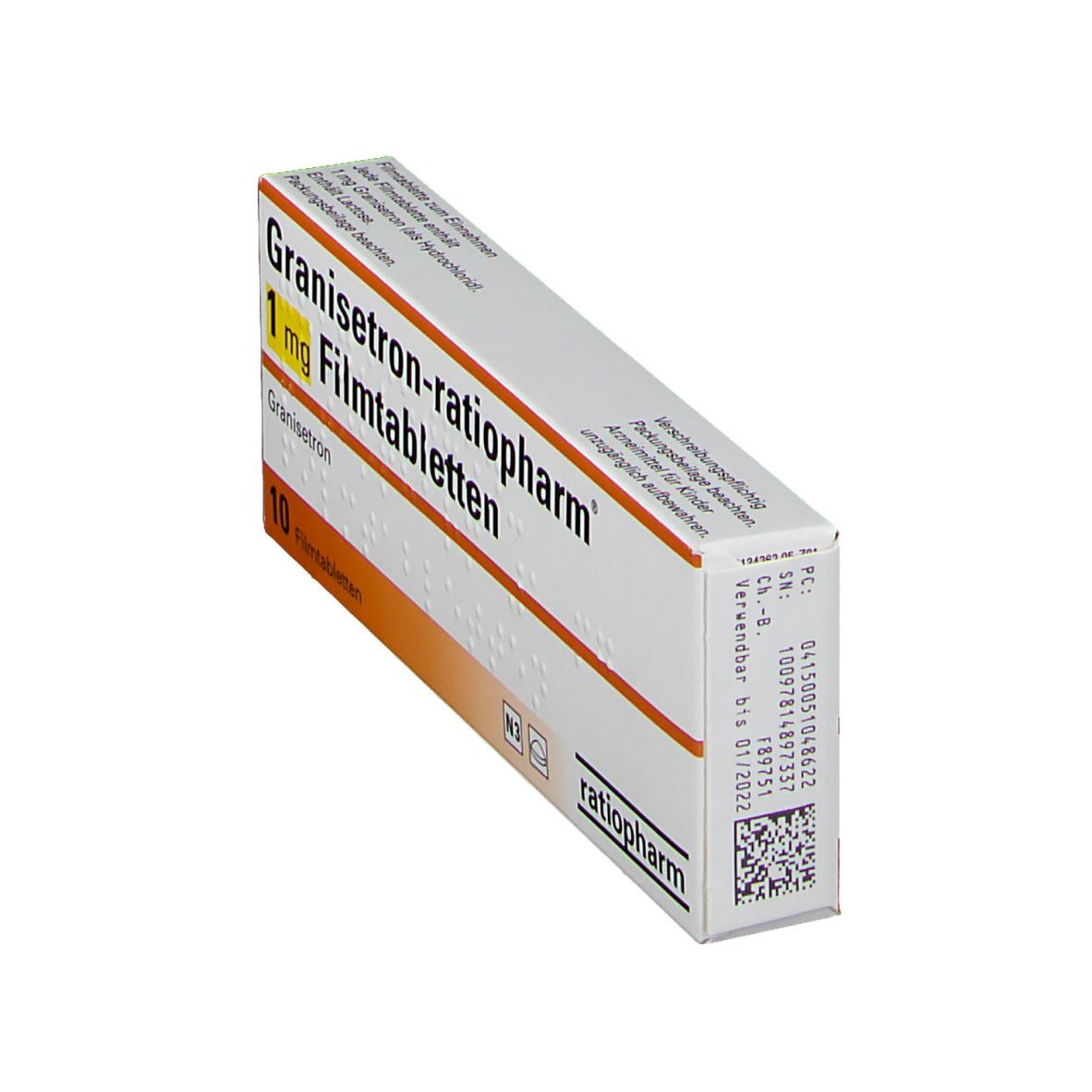 GRANISETRON-ratiopharm 1 mg Filmtabletten 10 St