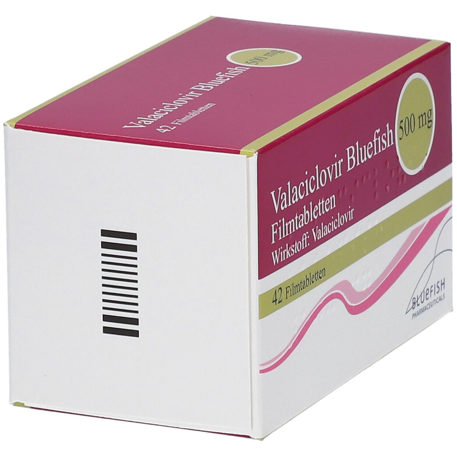 Valaciclovir Bluefish 500 mg Filmtabletten 10 St