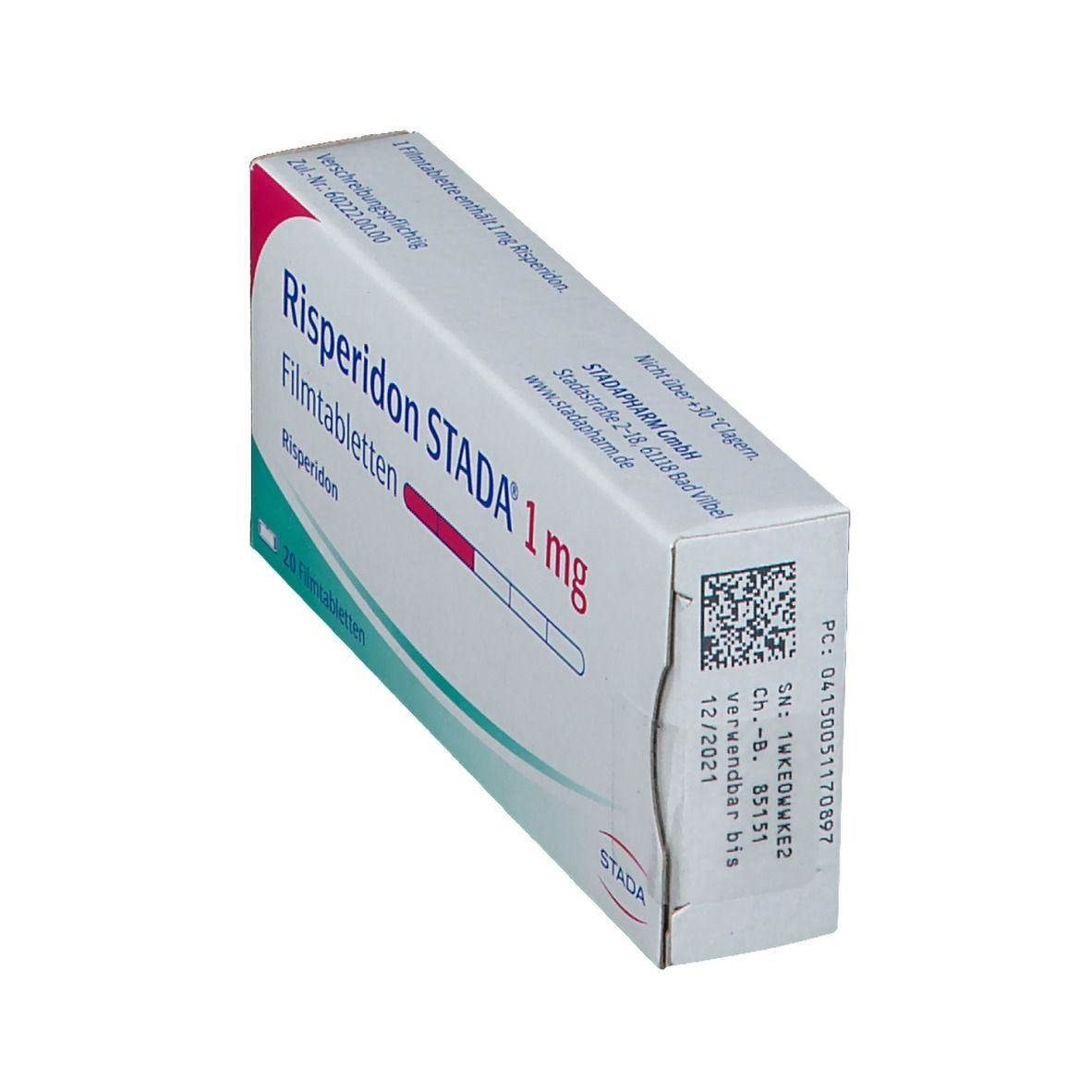 Risperidon Stada 1 mg Filmtabletten 20 St