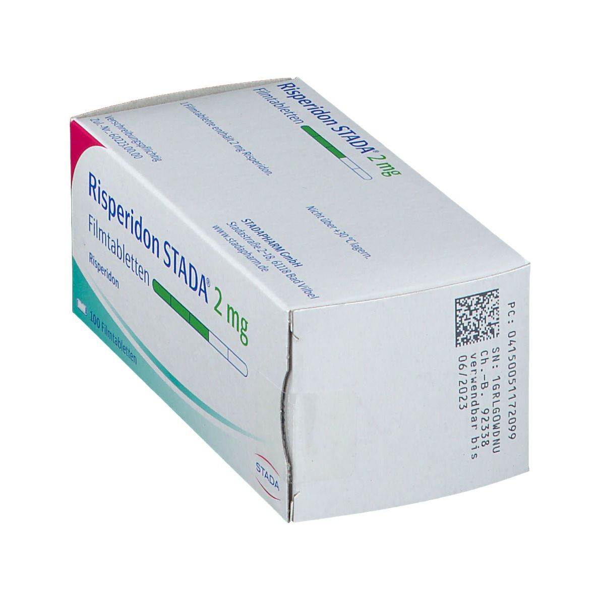 Risperidon Stada 2 mg Filmtabletten 100 St