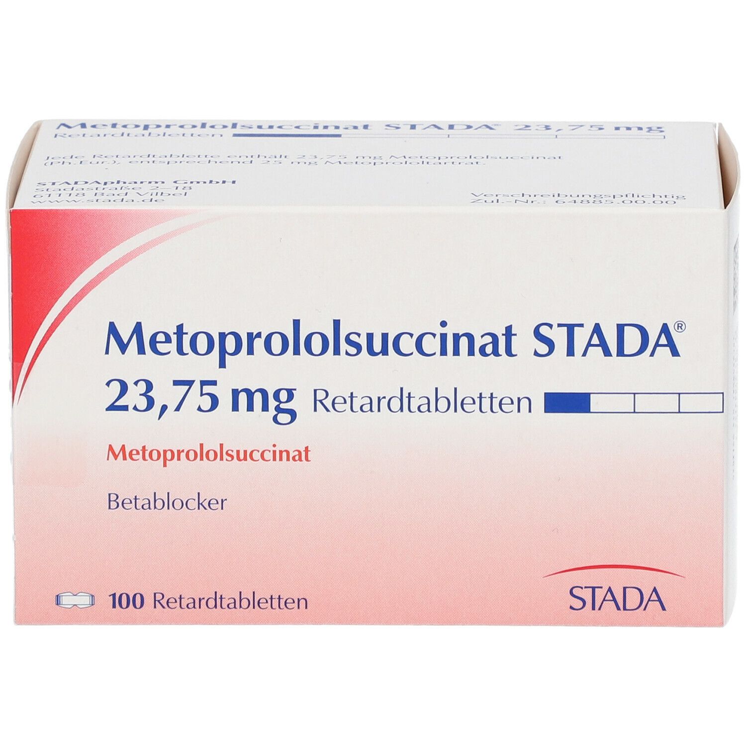 Metoprololsuccinat STADA® 23,75 mg