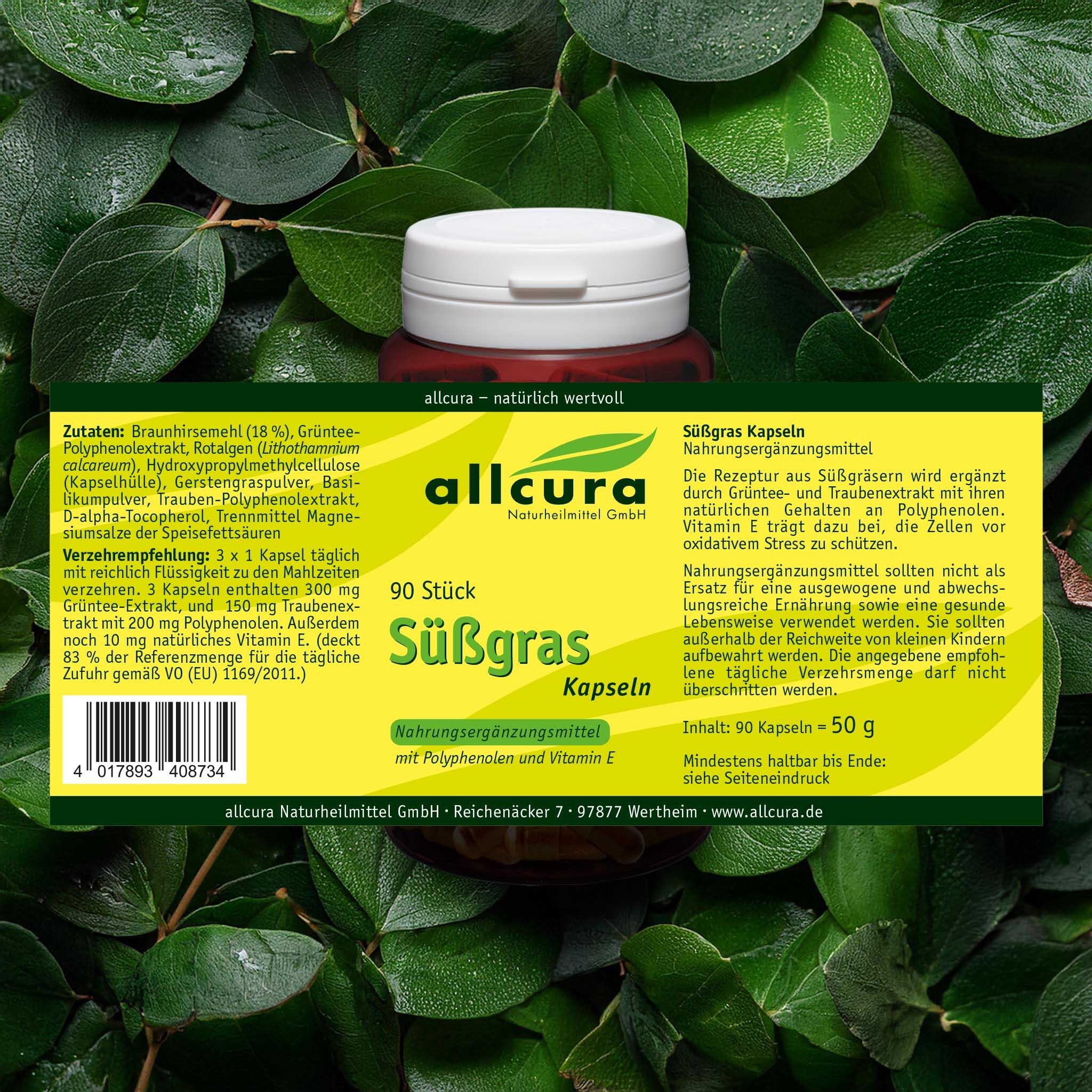allcura Süßgras-Kapseln
