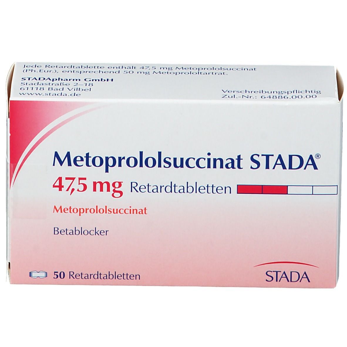 Metoprololsuccinat STADA® 47,5 mg Retardtabletten