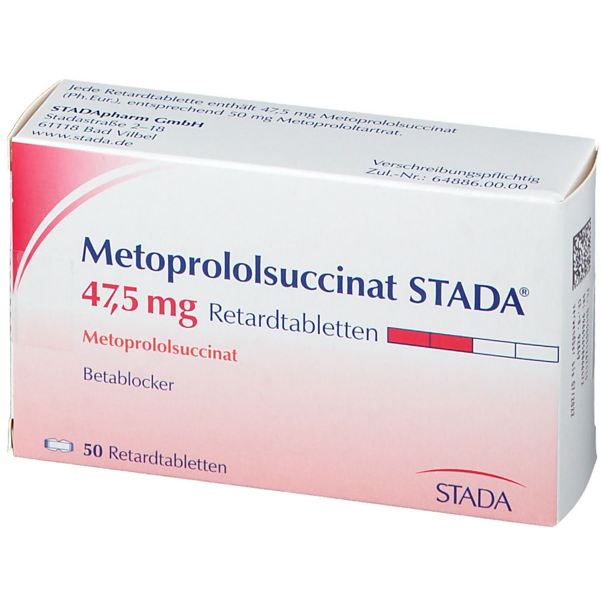 Metoprololsuccinat STADA® 47,5 mg Retardtabletten