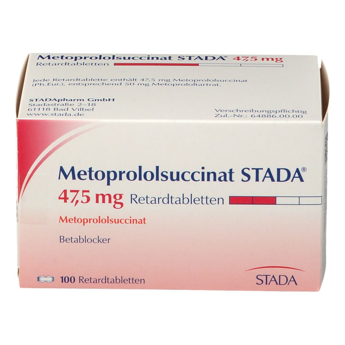 Metoprololsuccinat STADA® 47,5 mg Retardtabletten