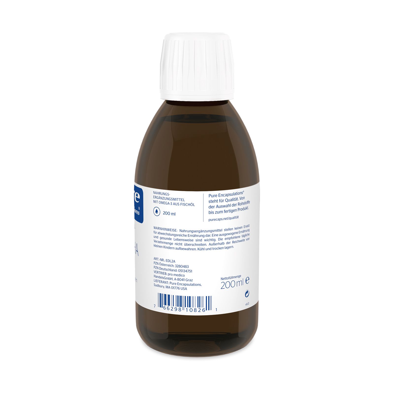 Pure Encapsulations Epa/Dha Liquid 200 ml Liquidum