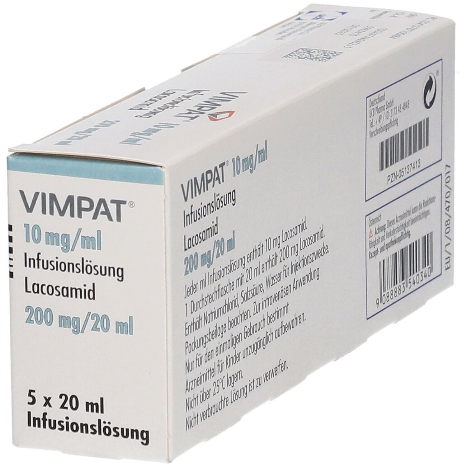 Vimpat 10 mg/ml 5x20 ml mit dem ERezept kaufen Shop Apotheke