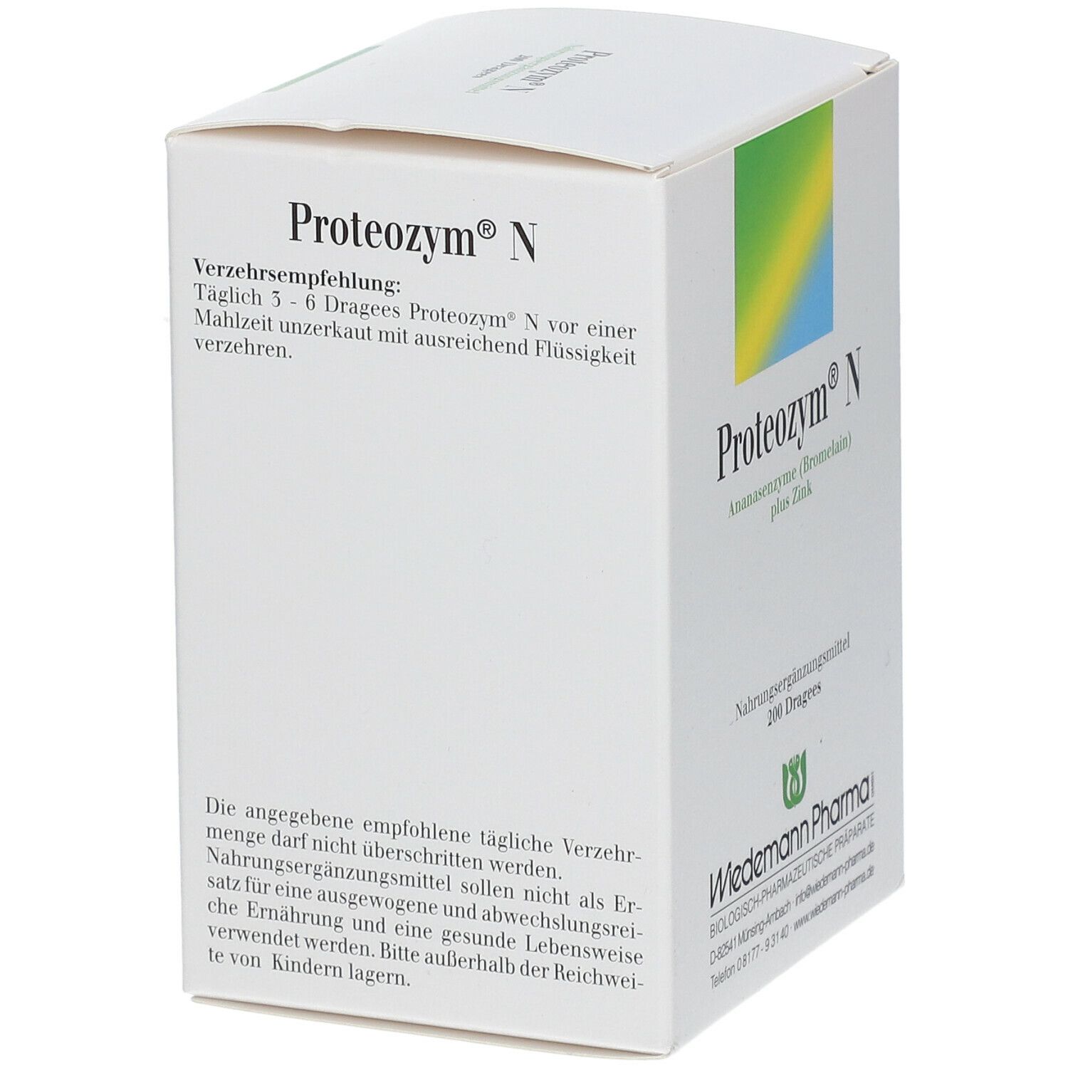 Proteozym N Dragees 200 St