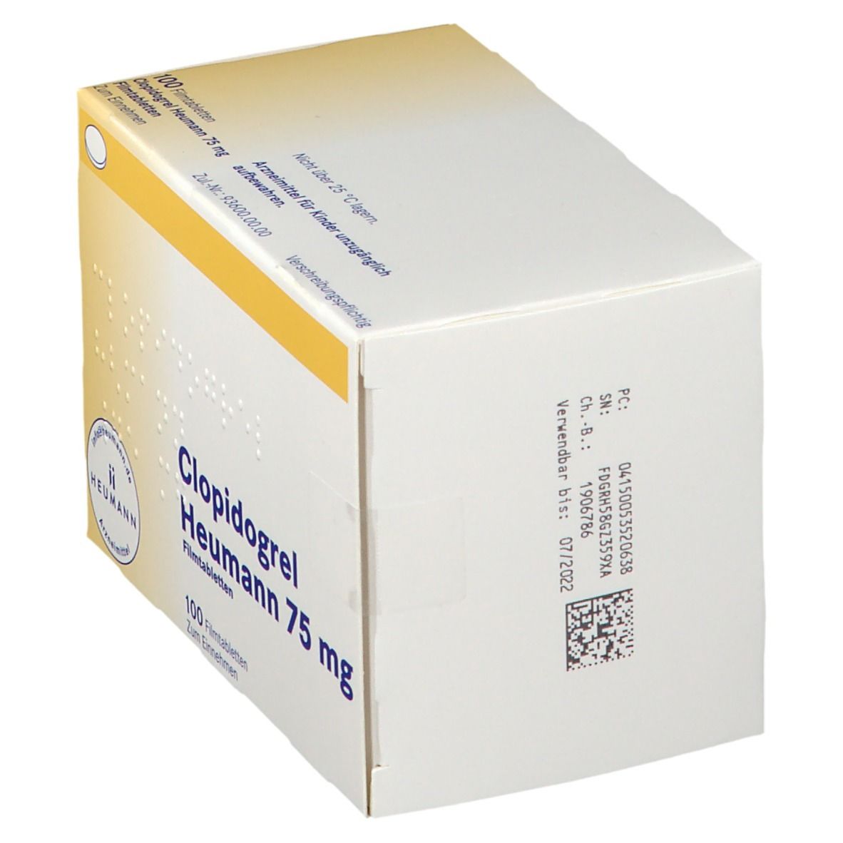 Clopidogrel Heumann 75 mg Filmtabletten 100 St