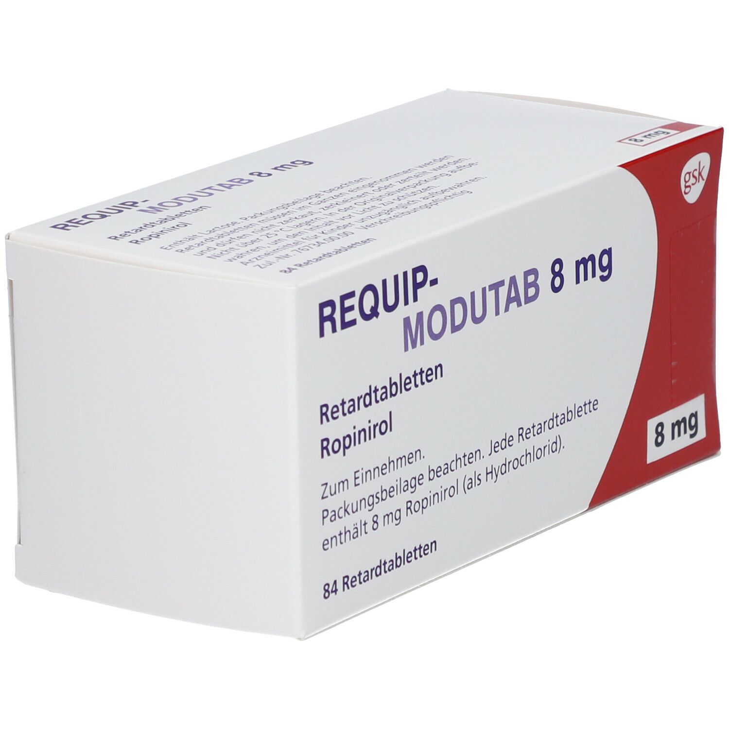 Requip-Modutab 8 mg Retardtabletten 84 St Retard-Tabletten