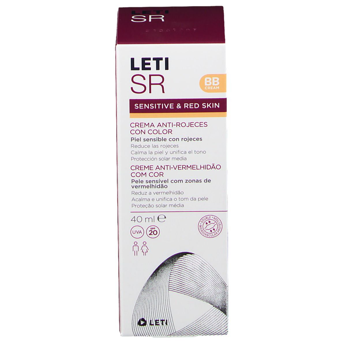 LETI SR Anti-Rötungen Pflegecreme getönt