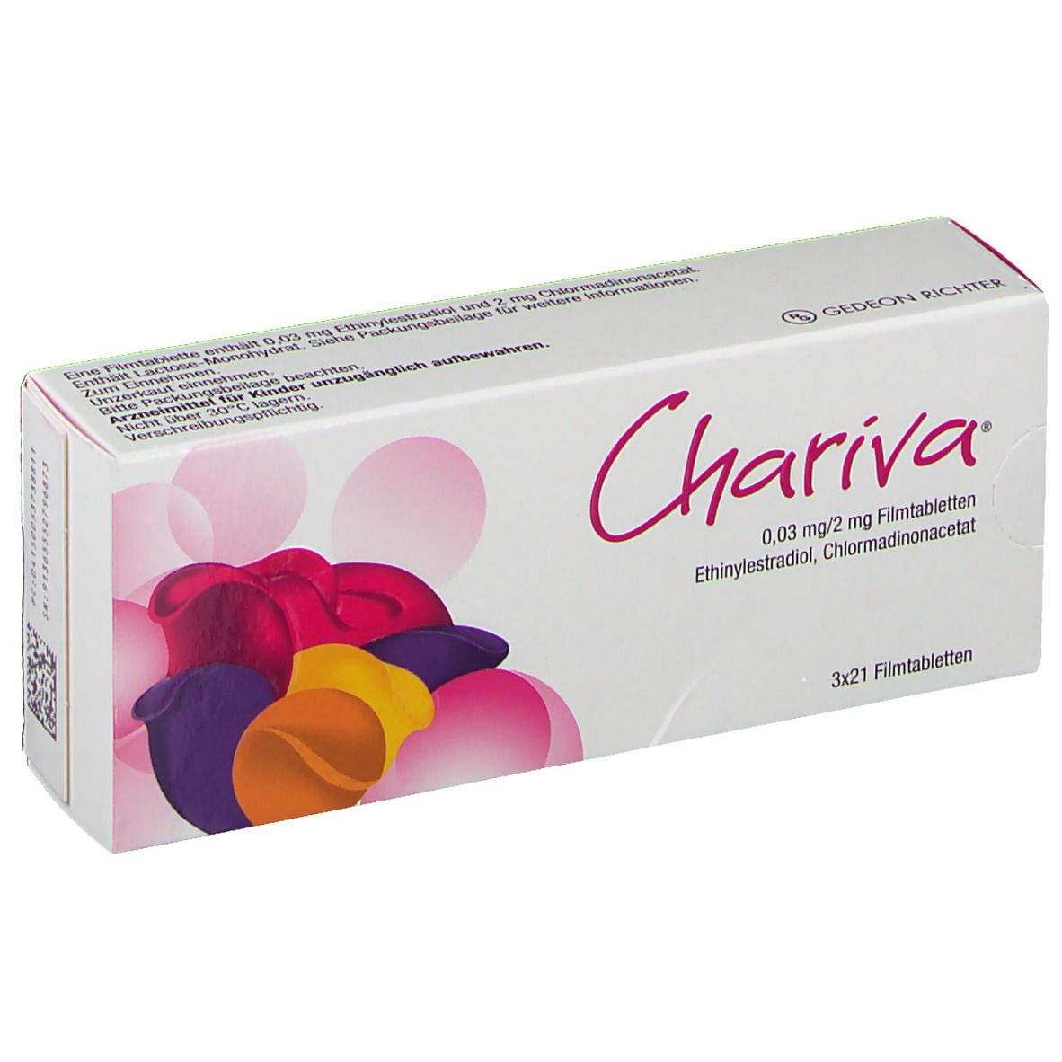 Chariva 0,03 mg/2 mg Filmtabletten 3x21 St