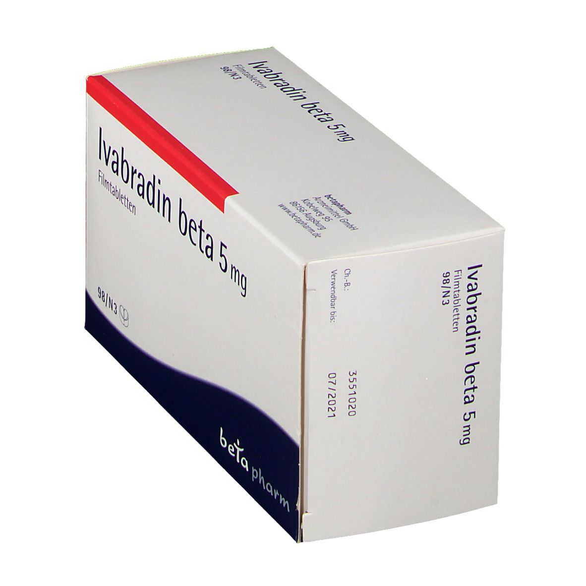 Ivabradin beta 5 mg Filmtabletten 98 St