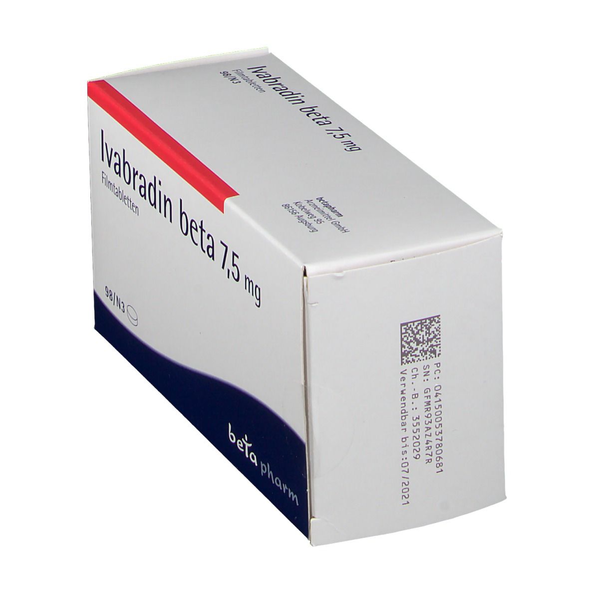 Ivabradin beta 7,5 mg Filmtabletten 98 St