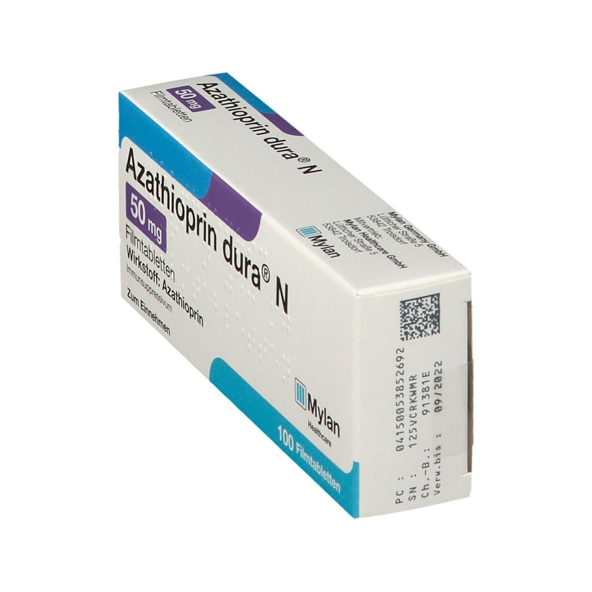 Azathioprin dura N 50 mg Filmtabletten 100 St