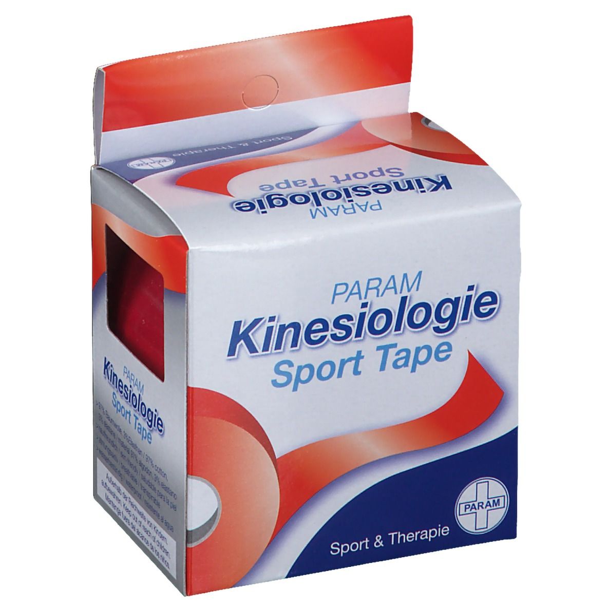 PARAM Kinesiologie Sport Tape 5 cm x 5 m rot