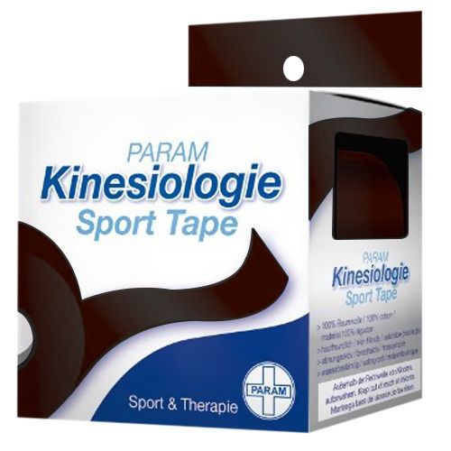 PARAM Kinesiologie Sport Tape 5 cm x 5 m schwarz